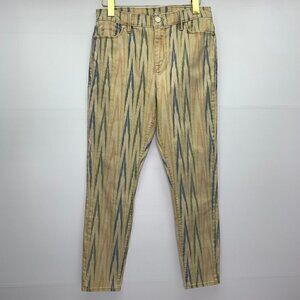 Ann Taylor Loft Jeans Size 27 Ankle Skinny Multi Color Ikat